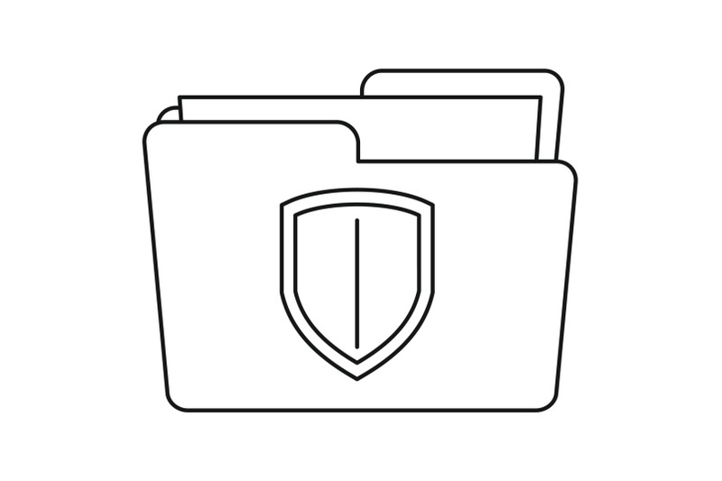protected-folder-icon-outline-style
