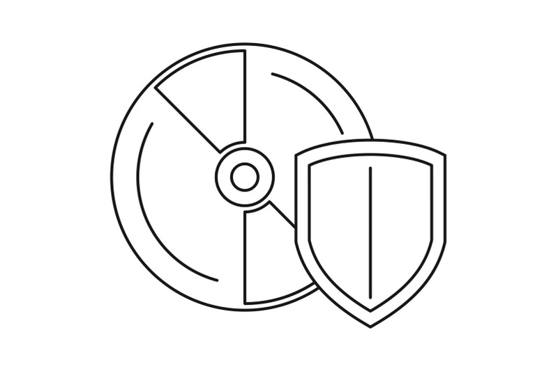 secured-cd-disk-icon-outline-style