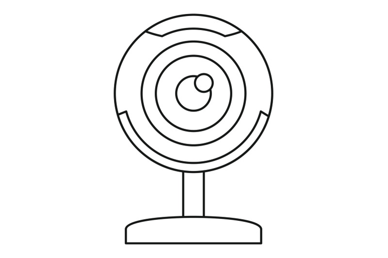 web-camera-icon-outline-style