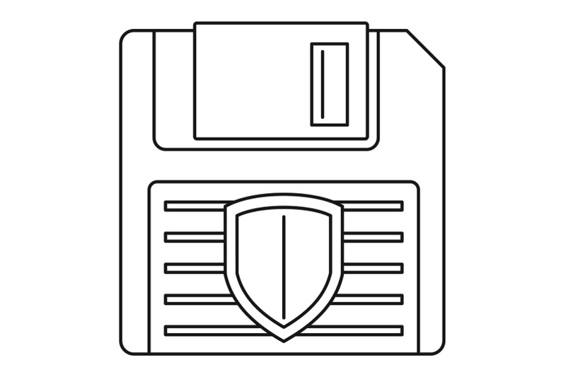 floppy-disk-protected-icon-outline-style