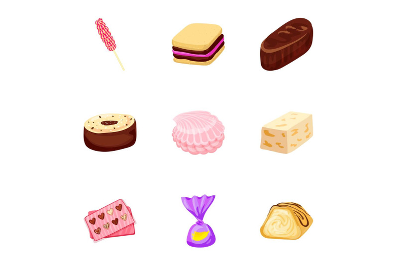 toffee-candy-icon-set-cartoon-style