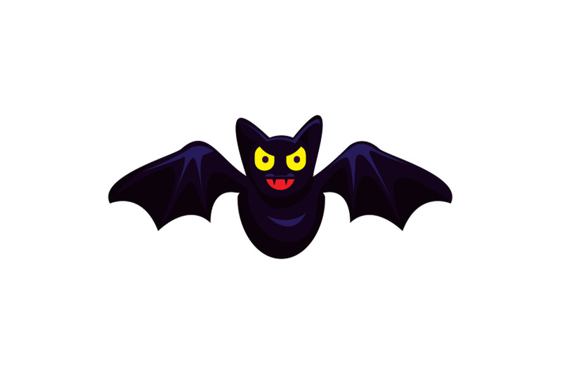 fly-bat-icon-cartoon-style