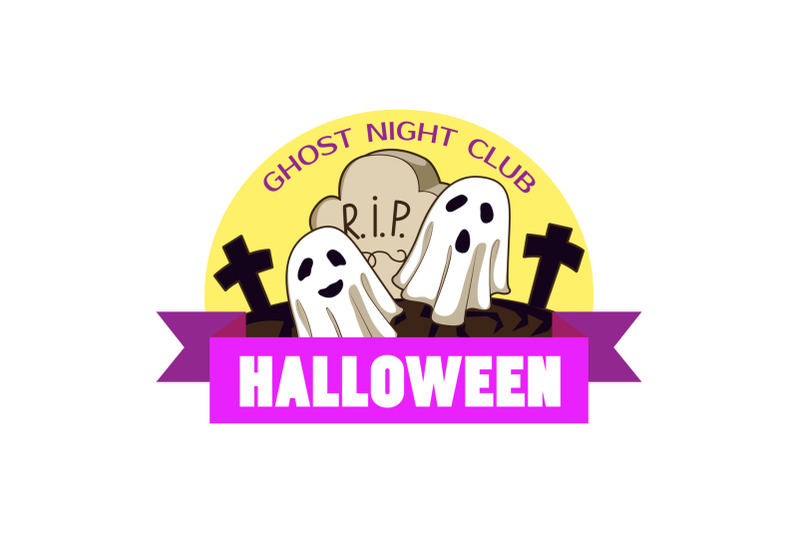 halloween-ghost-night-logo-cartoon-style