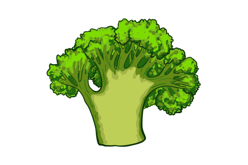 green-broccoli-icon-cartoon-style
