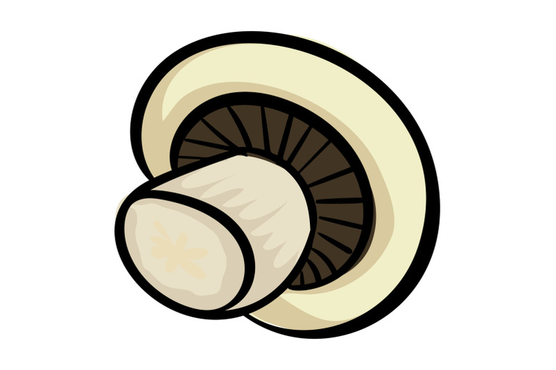 white-mushroom-icon-cartoon-style