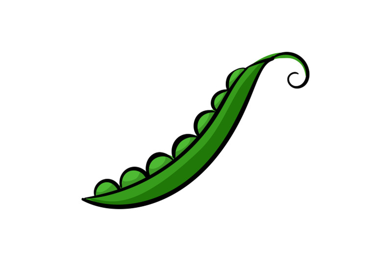 eco-peas-icon-cartoon-style