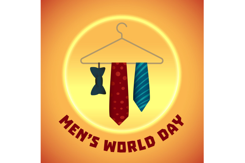 men-world-day-concept-background-cartoon-style