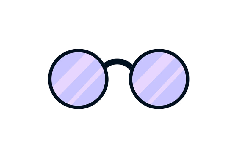 round-glasses-icon-cartoon-style