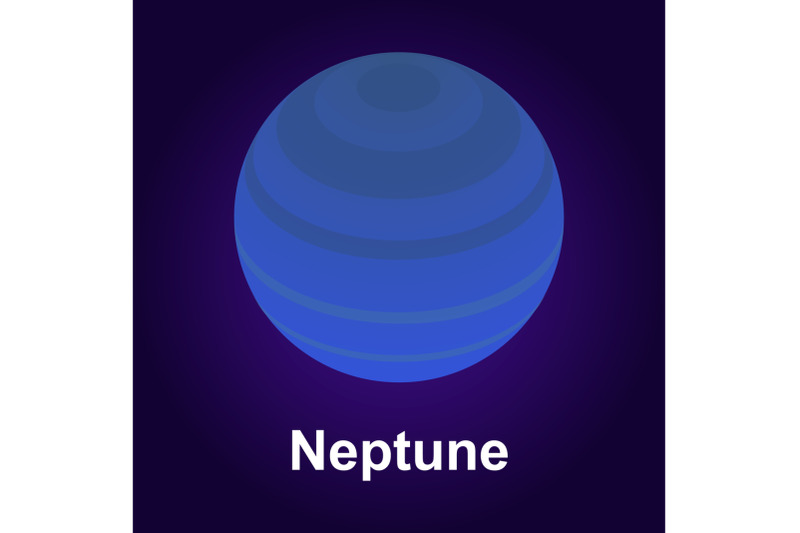 neptune-planet-icon-isometric-style