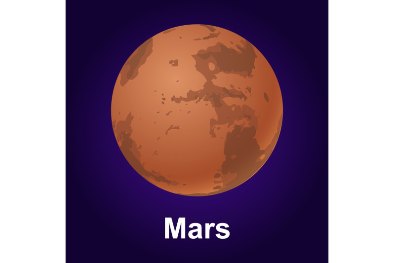 mars-planet-icon-isometric-style