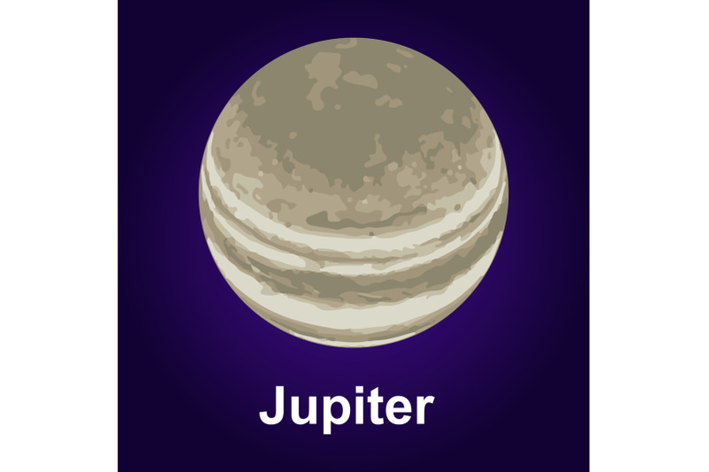 jupiter-planet-icon-isometric-style
