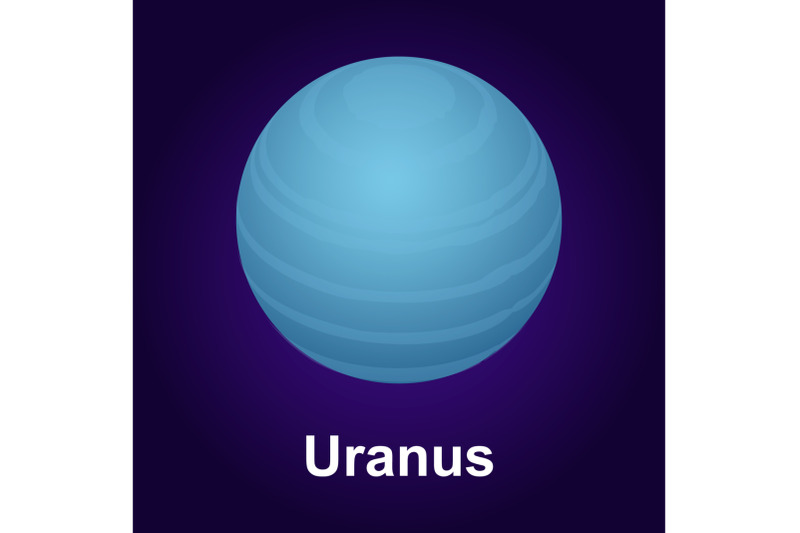 uranus-planet-icon-isometric-style
