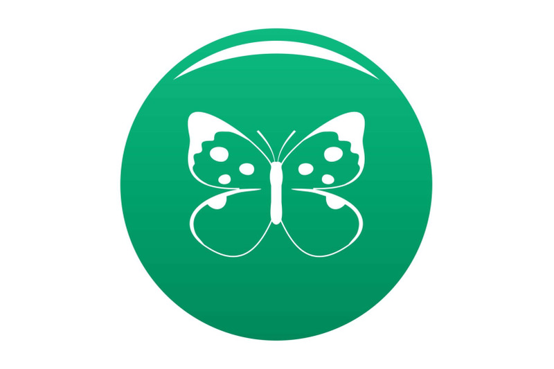 big-butterfly-icon-vector-green