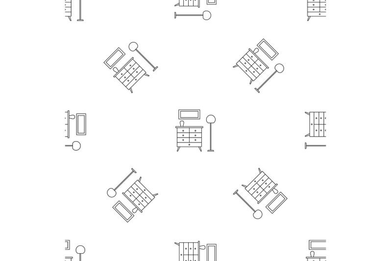 room-clothes-drawer-pattern-seamless-vector