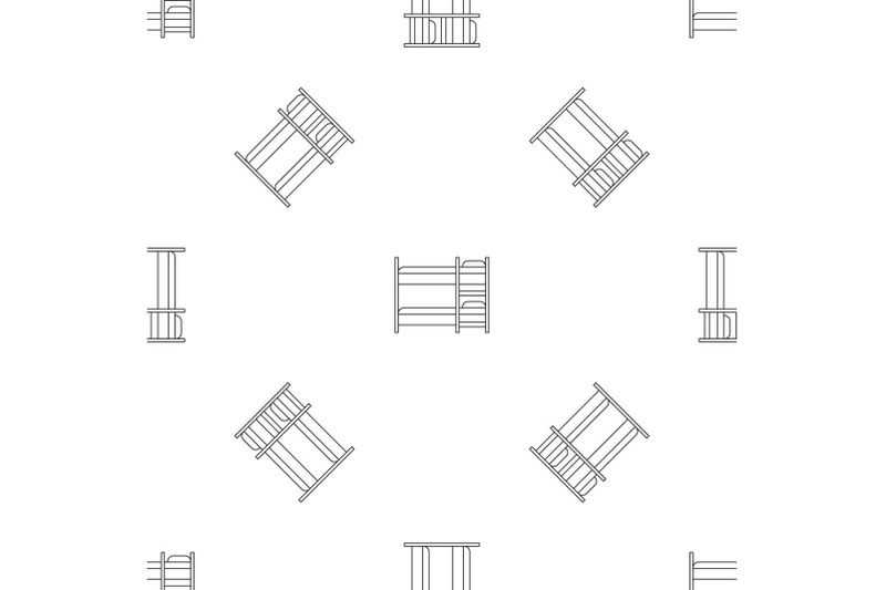 double-kid-bed-pattern-seamless-vector