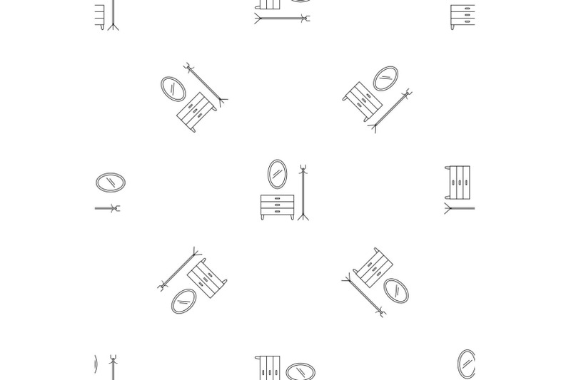 home-furniture-pattern-seamless-vector