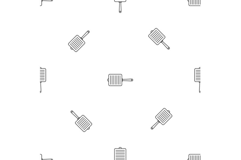 grill-fry-pan-pattern-seamless-vector