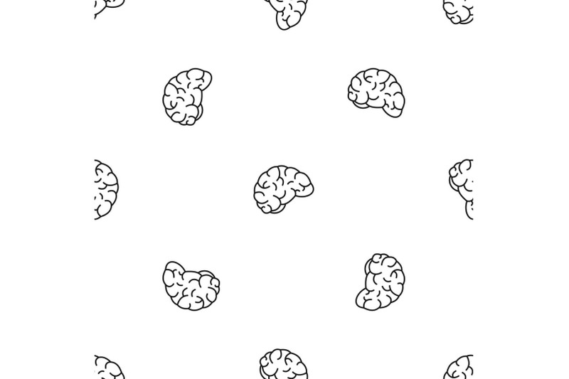 thinking-brain-pattern-seamless-vector
