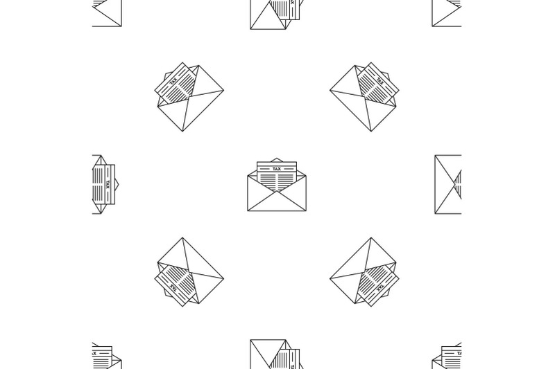tax-mail-pattern-seamless-vector