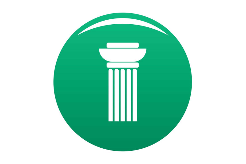 continuous-column-icon-vector-green
