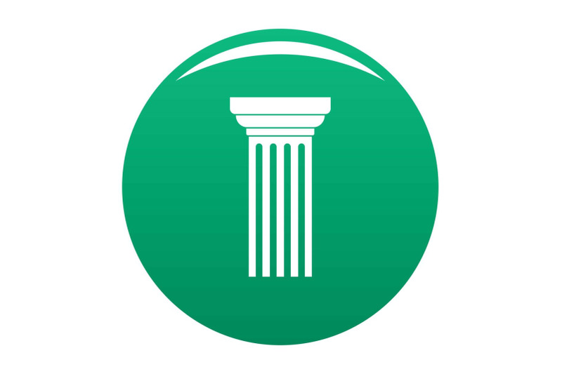 triangular-column-icon-vector-green