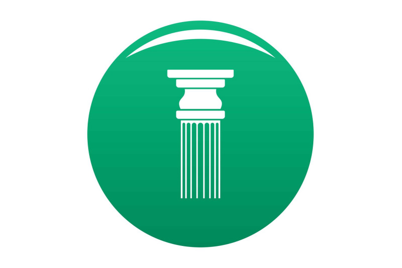 rectangular-column-icon-vector-green