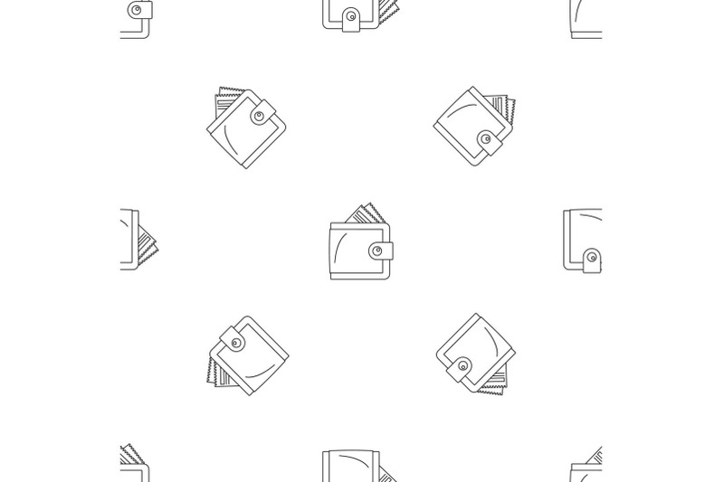 money-wallet-pattern-seamless-vector