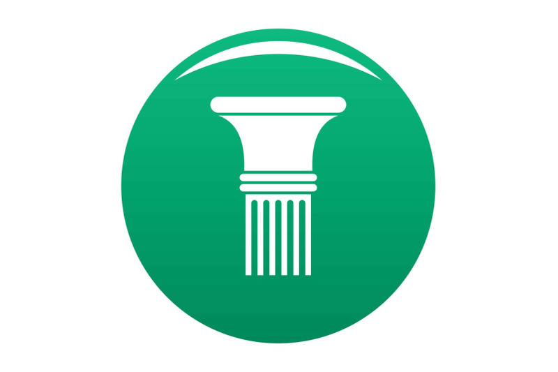 fluted-column-icon-vector-green