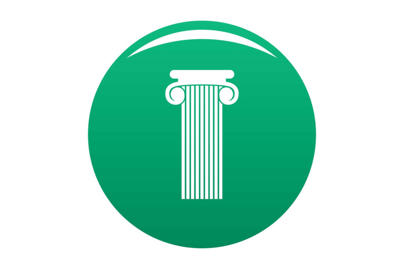 roman-column-icon-vector-green