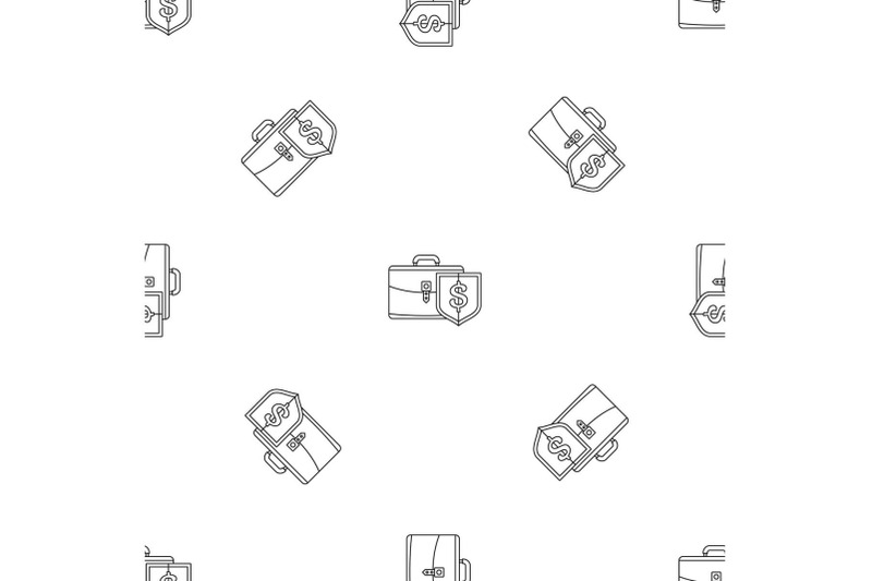 money-leather-case-pattern-seamless-vector