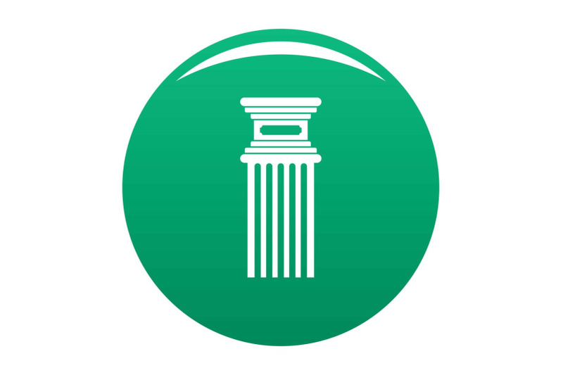 antique-column-icon-vector-green