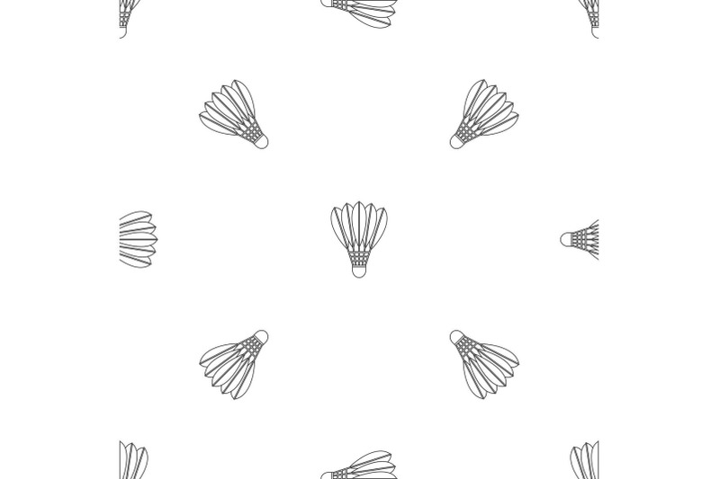 shuttlecock-pattern-seamless-vector