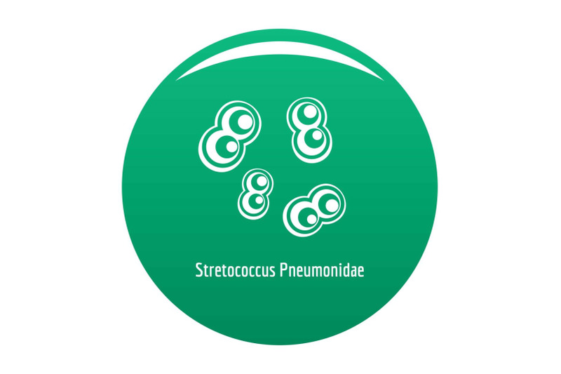 stretococcus-pneumonidae-icon-vector-green