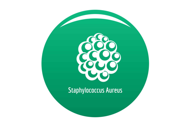 staphylococcus-aureus-icon-vector-green