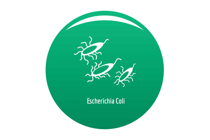 escherichia-coli-icon-vector-green