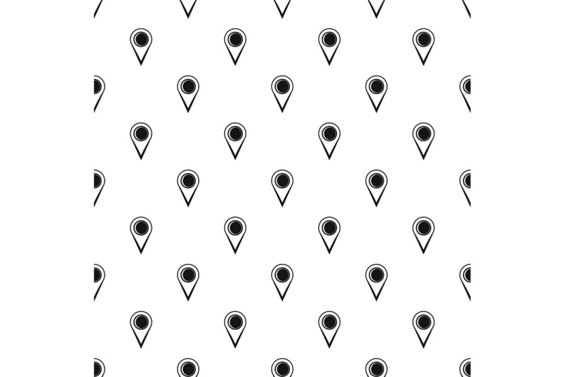 location-mark-pattern-seamless-vector