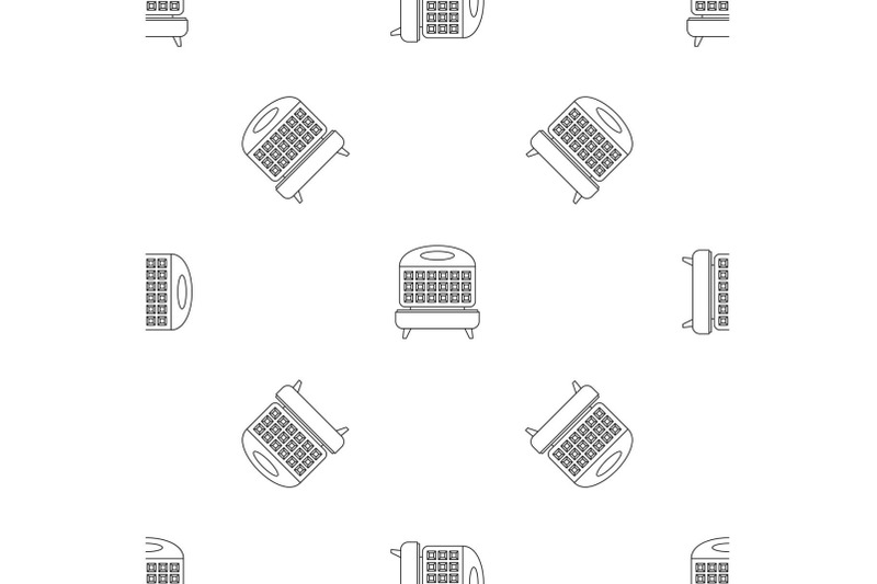waffle-cooker-pattern-seamless-vector