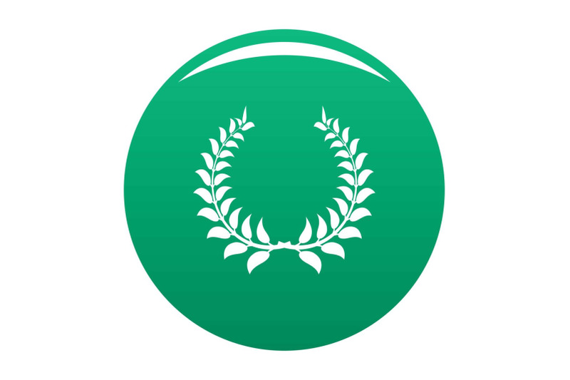 plant-wreath-icon-vector-green