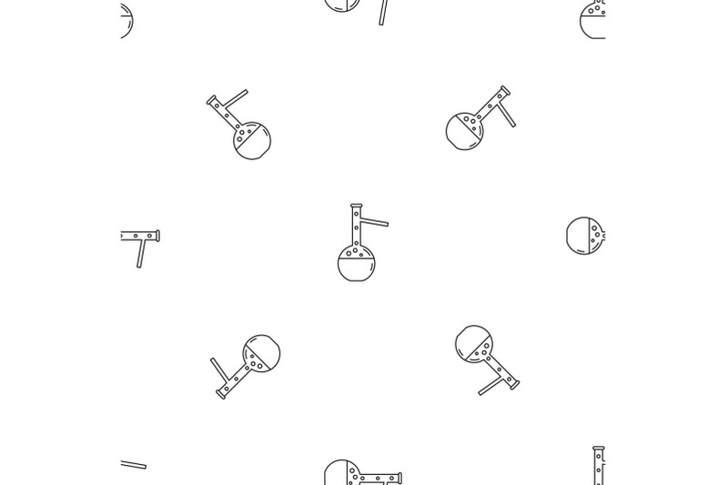 chemical-flask-pattern-seamless-vector