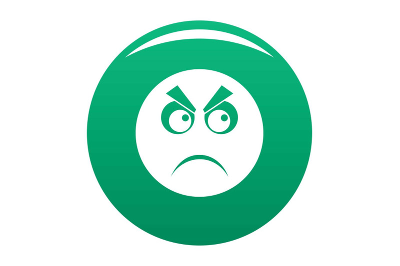 angry-smile-icon-vector-green