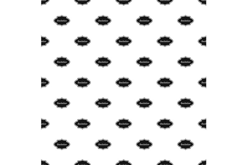 invite-label-pattern-seamless-vector