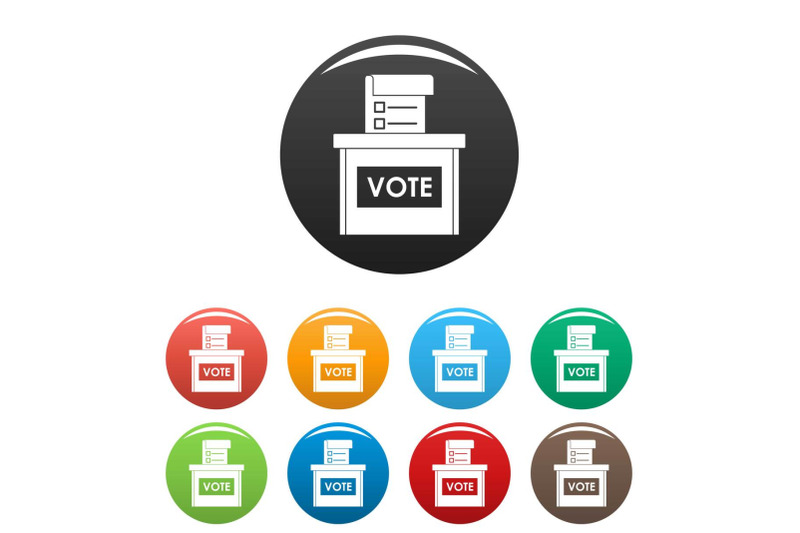 vote-election-box-icons-set-color