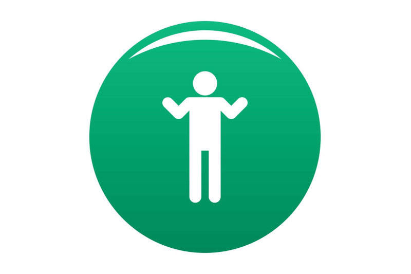 stick-figure-stickman-icon-vector-green