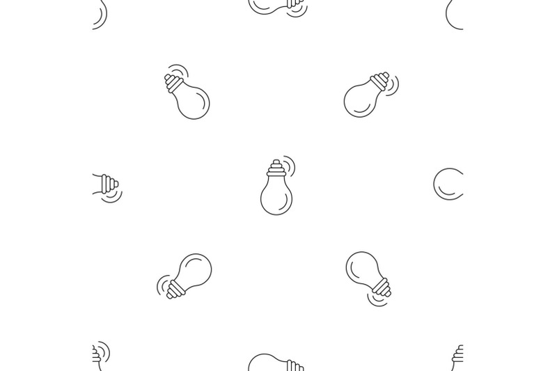 intelligent-bulb-pattern-seamless-vector