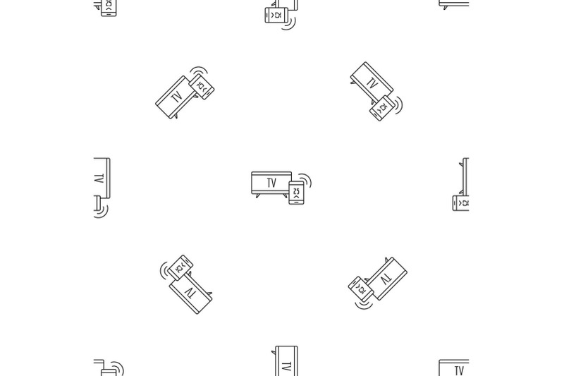 smart-tv-pattern-seamless-vector