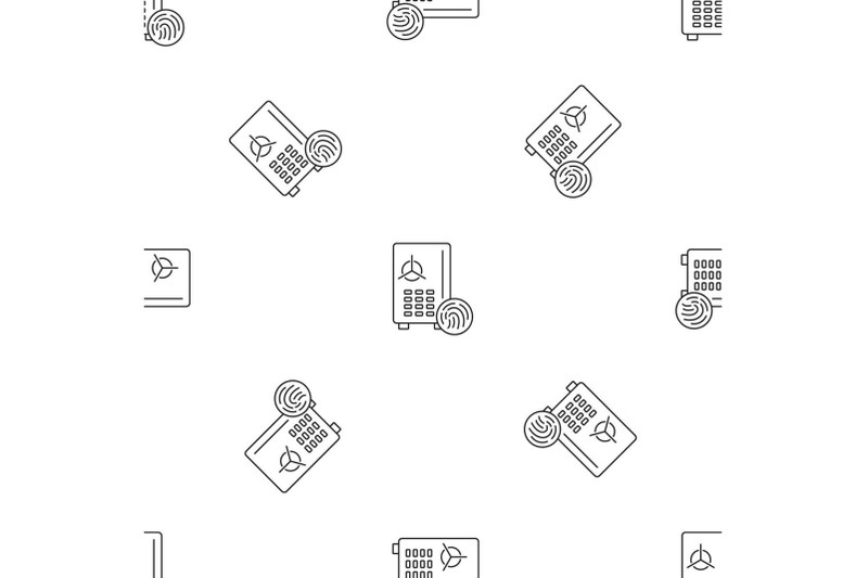 fingerprint-money-safe-pattern-seamless-vector