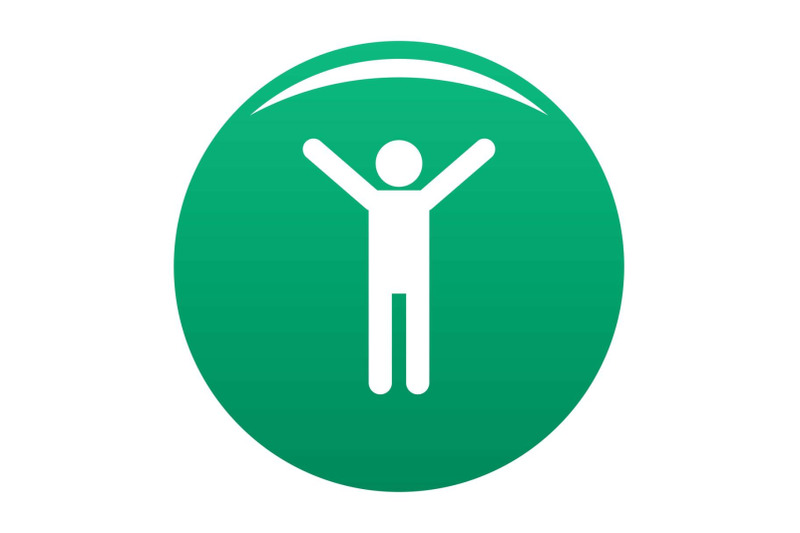 stick-figure-stickman-icon-vector-green