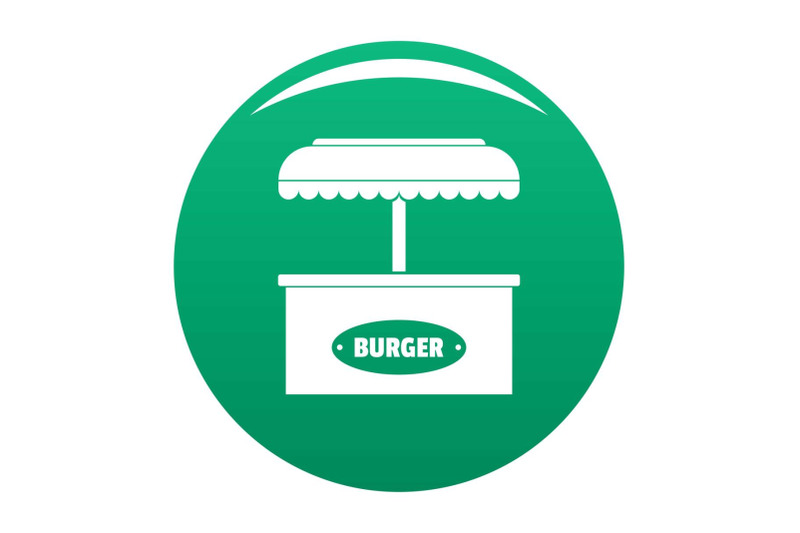 burger-selling-icon-vector-green