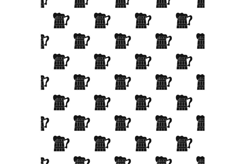 big-beer-mug-pattern-seamless-vector