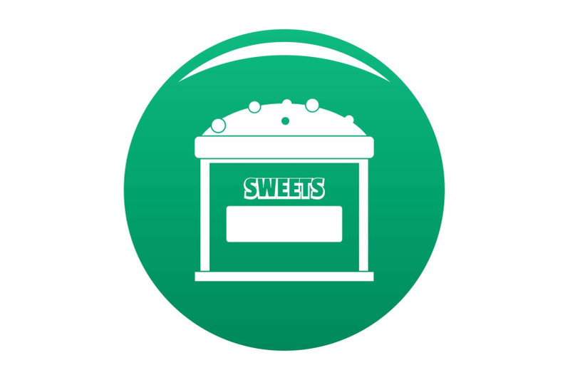 sweets-selling-icon-vector-green